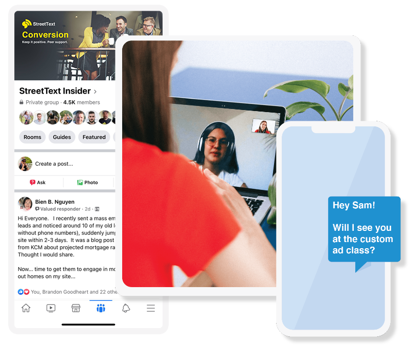 StreetText: Facebook ads that attract new clients