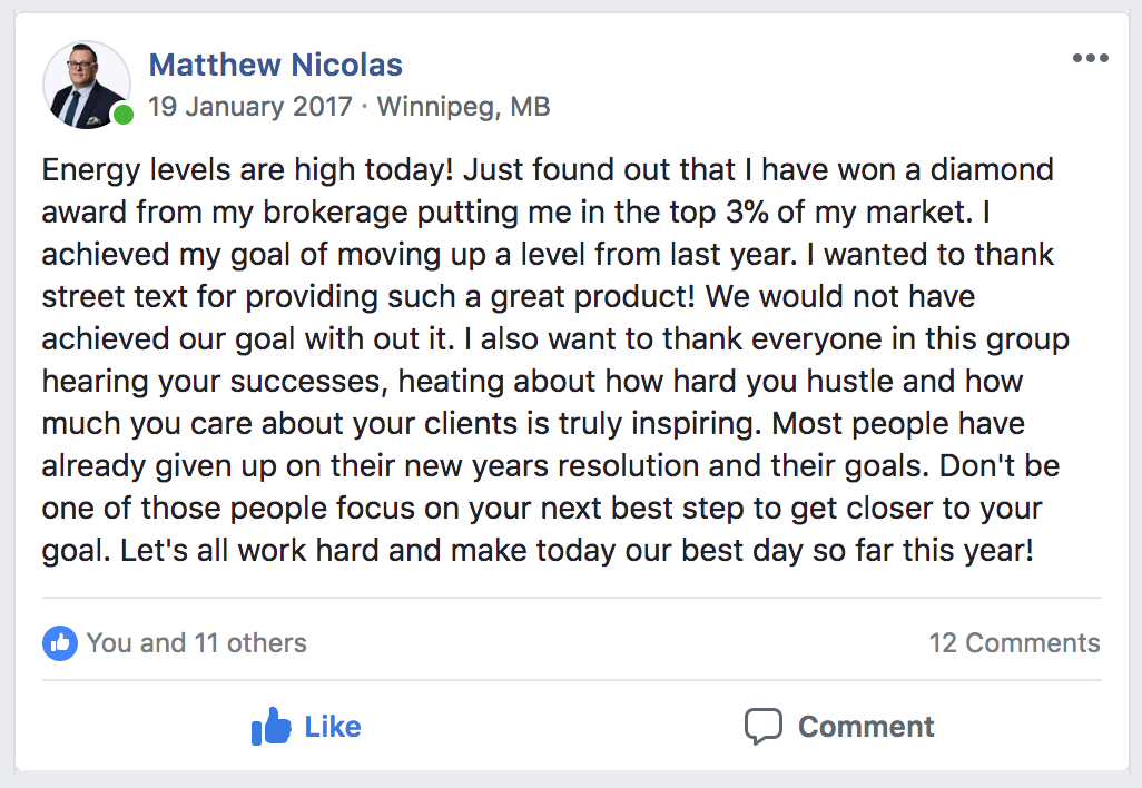 Matthew Nicolas facebook comment